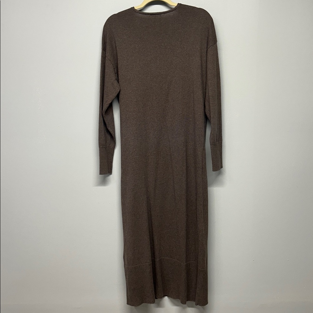 Rails Margot Sweater Dress Medium Tan Neutral Minimalist Staple Quiet‎ Luxury - Picture 6 of 6